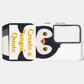 Create a Penguin Quote Samsung Galaxy Hoesje (Achterkant horizontaal)