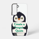 Create a Penguin Quote Samsung Galaxy Hoesje (Achterkant)