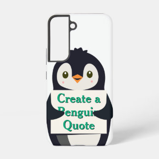 Create a Penguin Quote Samsung Galaxy Hoesje