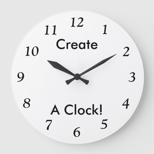 Create A Personalized Clock. Grote Klok (Voorkant)