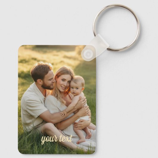 Create a personalized family keychain with a pictu (Achterkant)