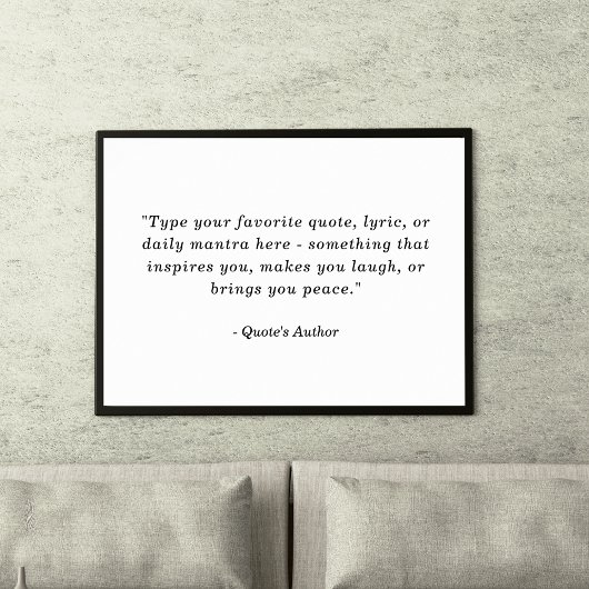 Create a Poster with Your Own | Favorite Quote