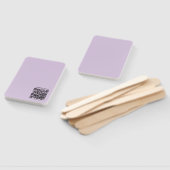 Create a QR Code | Pale Lavender Violet Handwaaier (Niet-gemonteerd)
