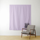 Create a QR Code | Pale Lavender Violet Wandkleed (In situ)