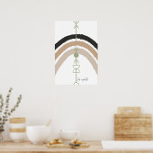 Create a Simpler Life - Abstract Arch Poster (Keuken)