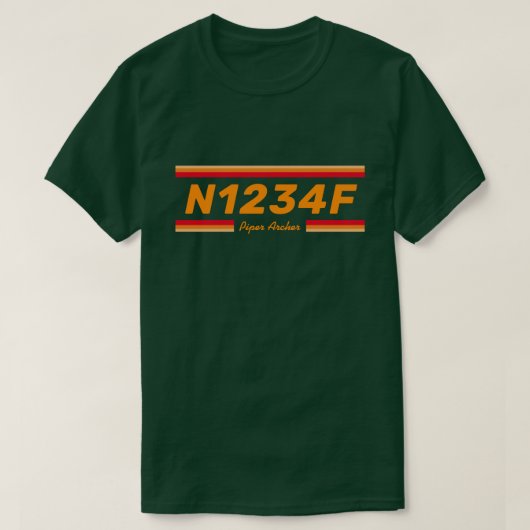 Create a Special Aircraft Number T-Shirt (Design voorkant)
