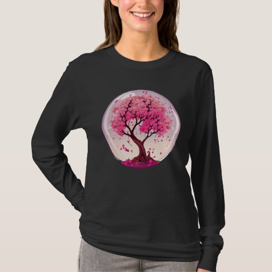 Create an Ambiance of Renewal with this Cherry Blo T-shirt (Voorkant)