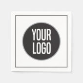 Create Business Logo Paper Cocktail Napkin Servet (Voorkant)