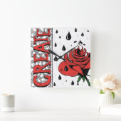 Create Clock Vierkante Klok (Huis)