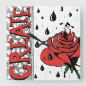 Create Clock Vierkante Klok (Voorkant)