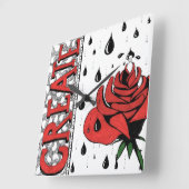 Create Clock Vierkante Klok (Hoek)