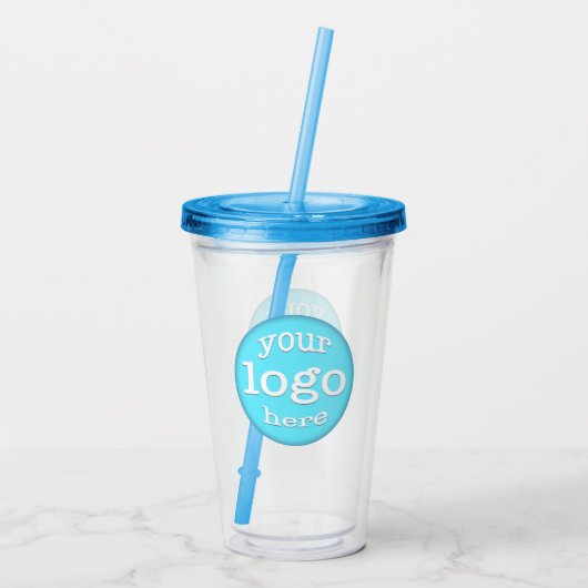 Create Custom Business Company Event Logo Promo Acryl Drinkbeker (Achterkant)
