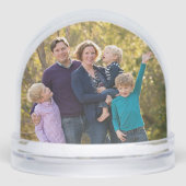 Create Custom Christmas Holidays Photo Snow Globe Sneeuwbol (Voorkant)