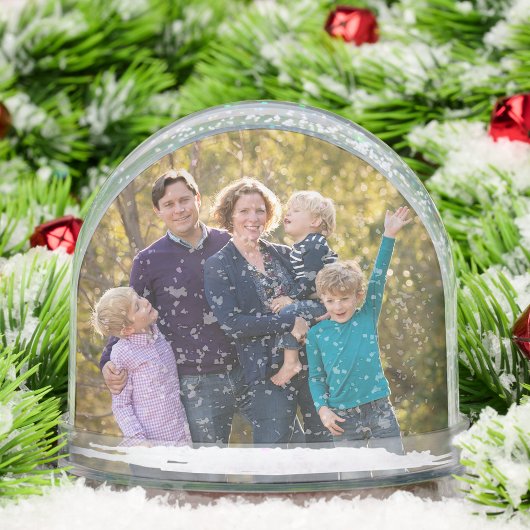 Create Custom Christmas Holidays Photo Snow Globe Sneeuwbol