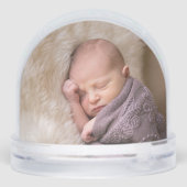 Create Custom Personalized Couple Photo Snow Globe Sneeuwbol (Achterkant)