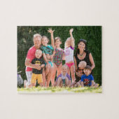 Create Custom Personalized Family Kids Pets Photo Legpuzzel (Horizontaal)
