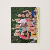 Create Custom Personalized Family Kids Pets Photo Legpuzzel (Verticaal)