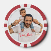 Create Custom Photo Home Tournament Game Night Poker Chips (Voorkant)