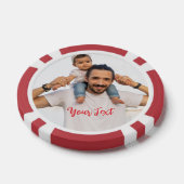 Create Custom Photo Home Tournament Game Night Poker Chips (Enkel)