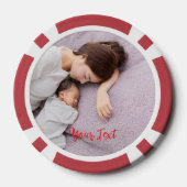 Create Custom Photo Home Tournament Game Night Poker Chips (Achterkant)