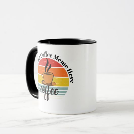 Create Custom Text Meme Mug - Personalized Coffee  Mok (Voorkant links)