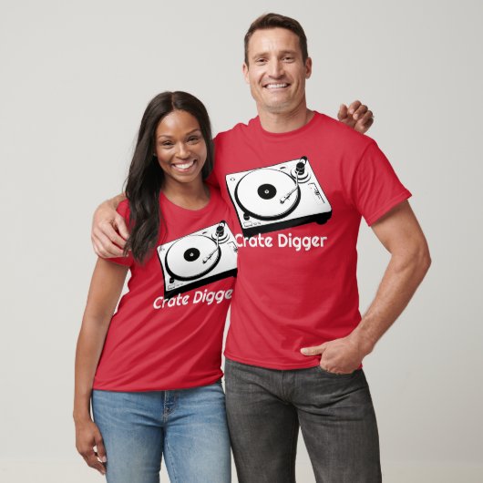 Create Digger Record Verzamelen Vinyl DJ Analogon T-shirt (Unisex)
