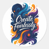 Create Fearlessly Sticker – Fearless Series (Voorkant)