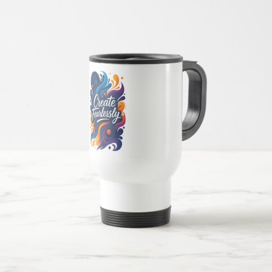 Create Fearlessly Travel Mug – Fearless Series Reisbeker (Voorkant rechts)