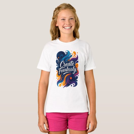 Create Fearlessly Travel Mug – Fearless Series T-shirt (Voorkant volledig)