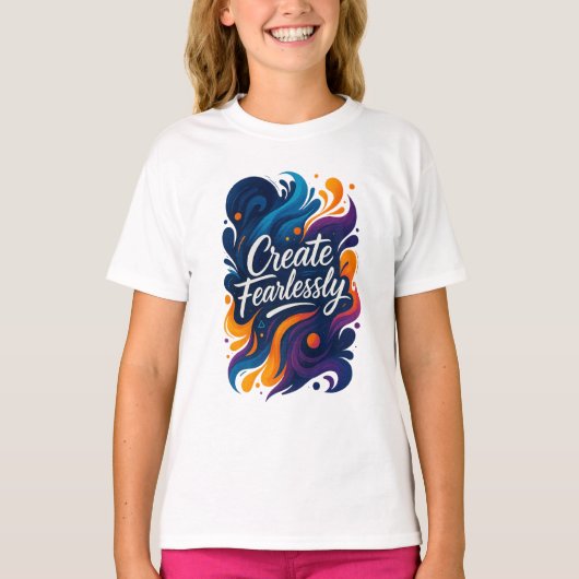 Create Fearlessly Travel Mug – Fearless Series T-shirt (Voorkant)