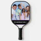Create it yourself 1 Family Name & Photo  Pickleball Paddle (Achterkant)