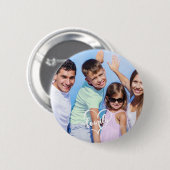 Create it yourself family script Custom Photo Ronde Button 5,7 Cm (Voorkant /achterkant)