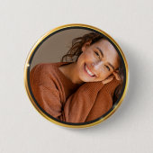 Create it yourself Gold Frame Photo Ronde Button 5,7 Cm (Voorkant)