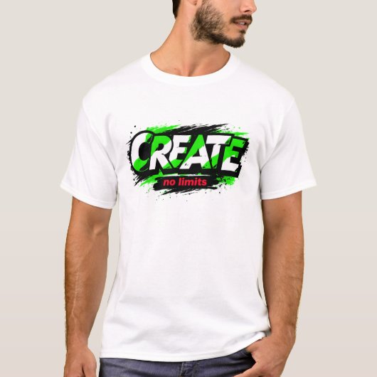 Create No Limits Toxic Green Urban Camo T-shirt (Voorkant)