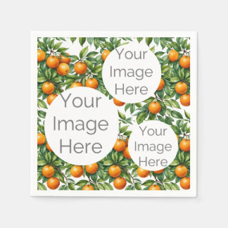 create own paper photo text template oranges servet