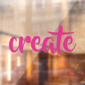 "Create" Raamsticker (Vel 2)