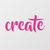 "Create" Raamsticker (Vel)