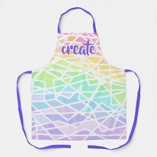 Create Rainbow Apron Schort (Voorkant)