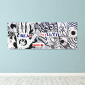 Create reality again canvas afdruk (Insitu (Houten vloer))