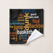 Create You Own Basketball Time Player Sport Bad Handdoek (Wasdoekje)