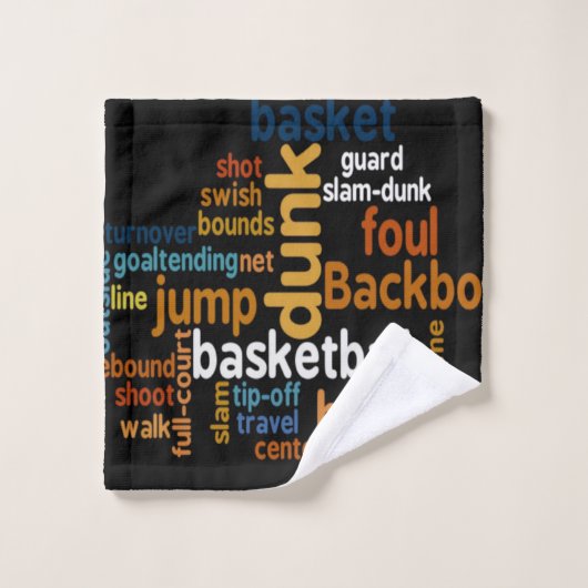Create You Own Basketball Time Player Sport Bad Handdoek (Wasdoekje)