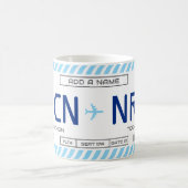 Create Your Boarding Pass Mug for Travel Fans Koffiemok (Center)
