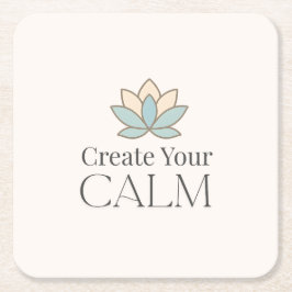 Create Your Calm Minimal Motivational Coaster Kartonnen Onderzetters