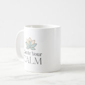 Create Your Calm Minimal Motivational Mug Koffiemok (Voorkant links)