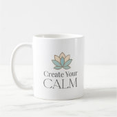 Create Your Calm Minimal Motivational Mug Koffiemok (Links)