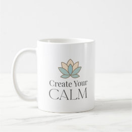 Create Your Calm Minimal Motivational Mug Koffiemok