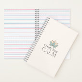 Create Your Calm Minimal Motivational Notebook Notitieboek (Binnen)