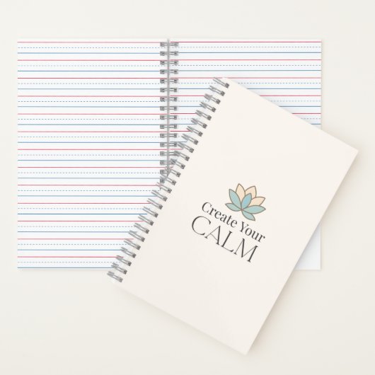Create Your Calm Minimal Motivational Notebook Notitieboek (Binnen)