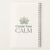 Create Your Calm Minimal Motivational Notebook Notitieboek (Achterkant)
