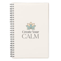 Create Your Calm Minimal Motivational Notebook